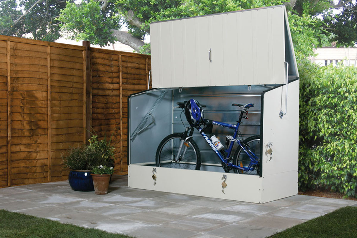 Buy Secure Metal Bike Storage Sheds & Boxes - Trimetals UK