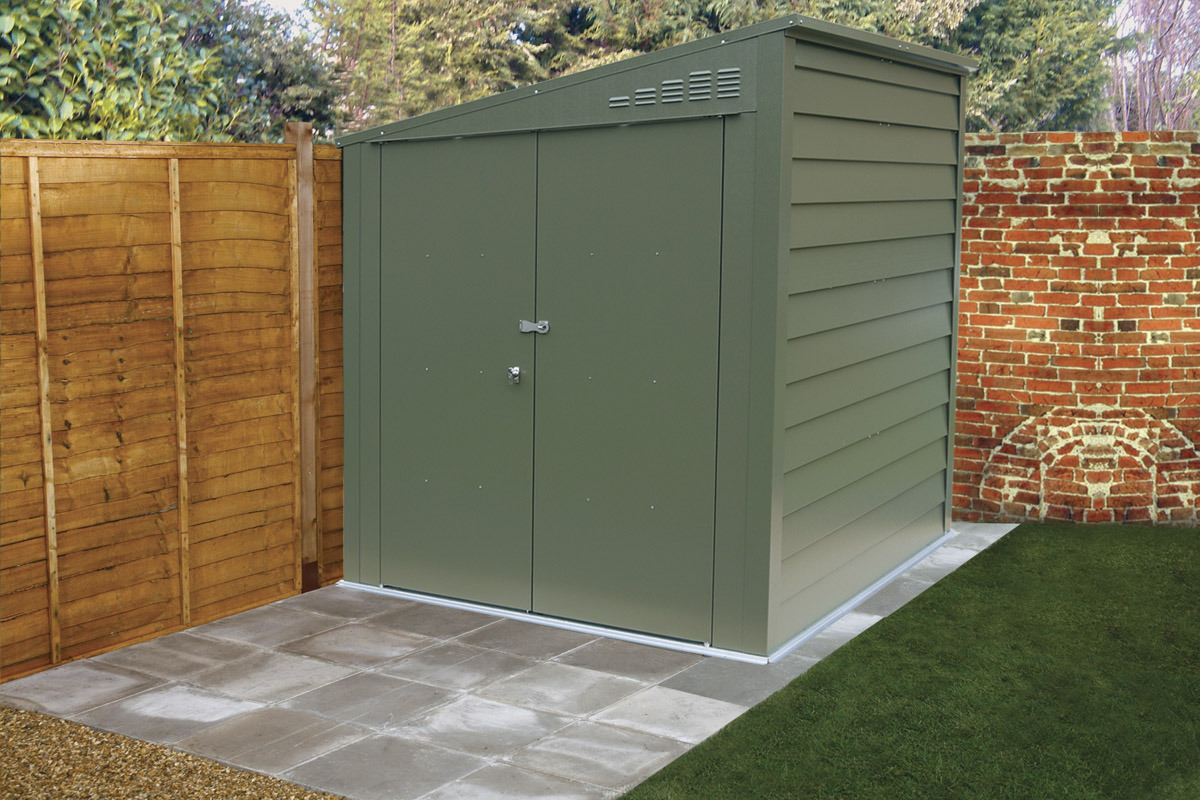 professional pent metal garden sheds - trimetals