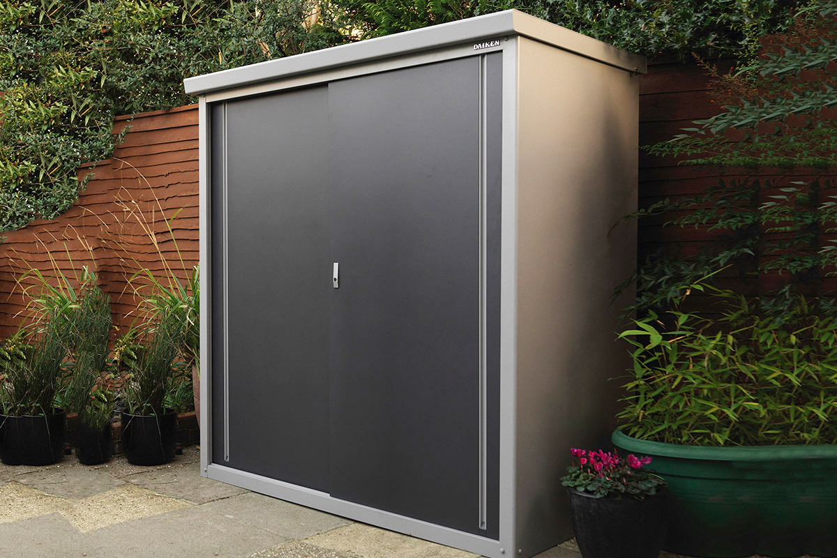 Guardian Shed Metal Bike Shed And Garden Store Trimetals