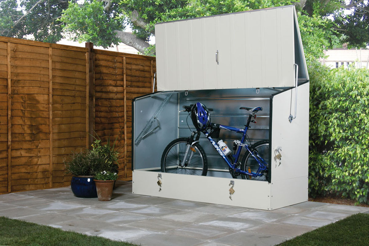 Buy secure bike storage shed + free delivery Trimetals
