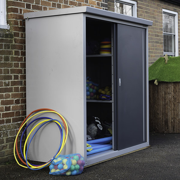 Storage And Sheds For Small Gardens, Storage Shed With Sliding Doors