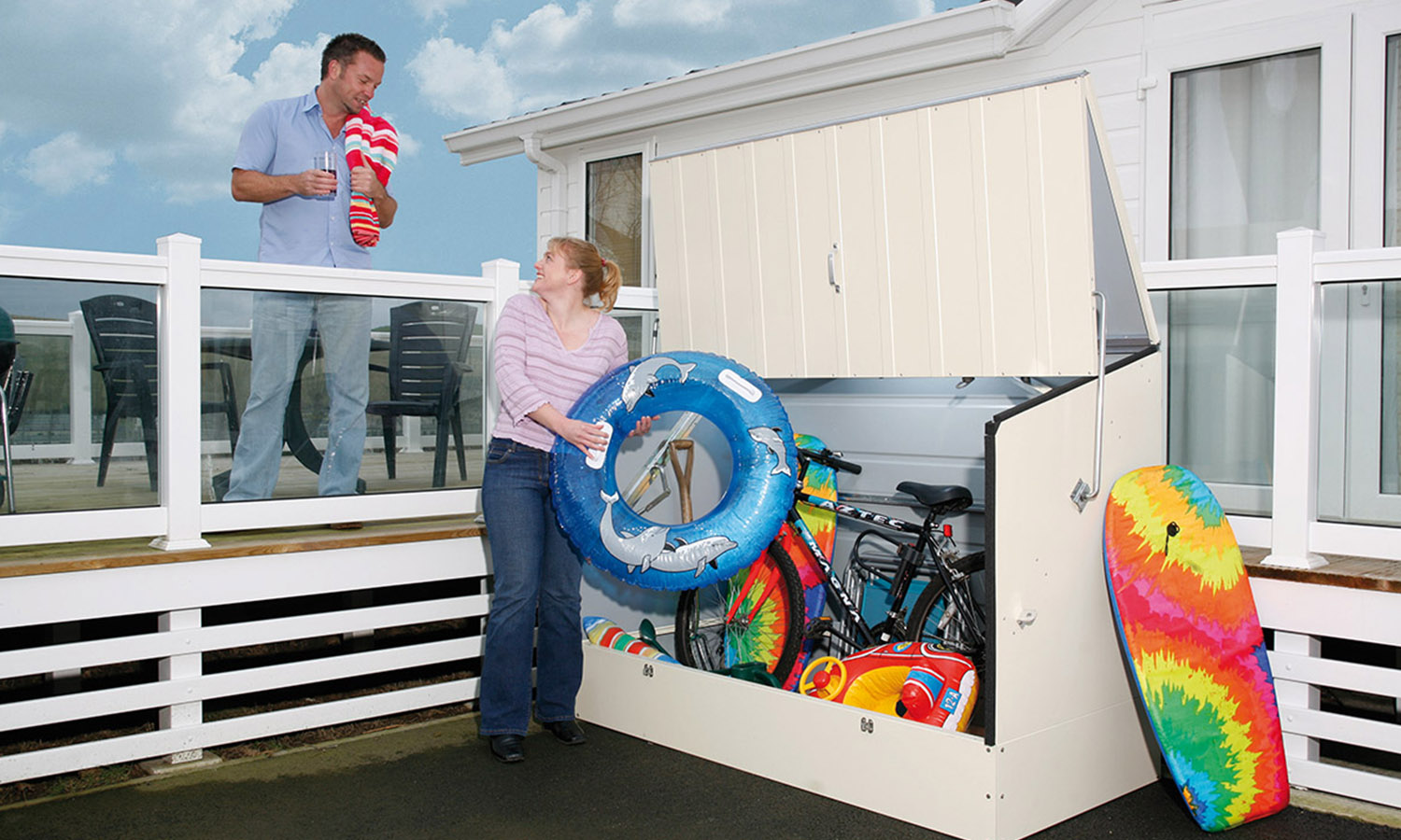 Storage solutions for static caravans & mobile homes, Trimetals