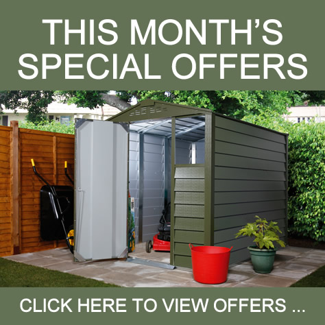 Special Offers on Metal Garden Sheds
